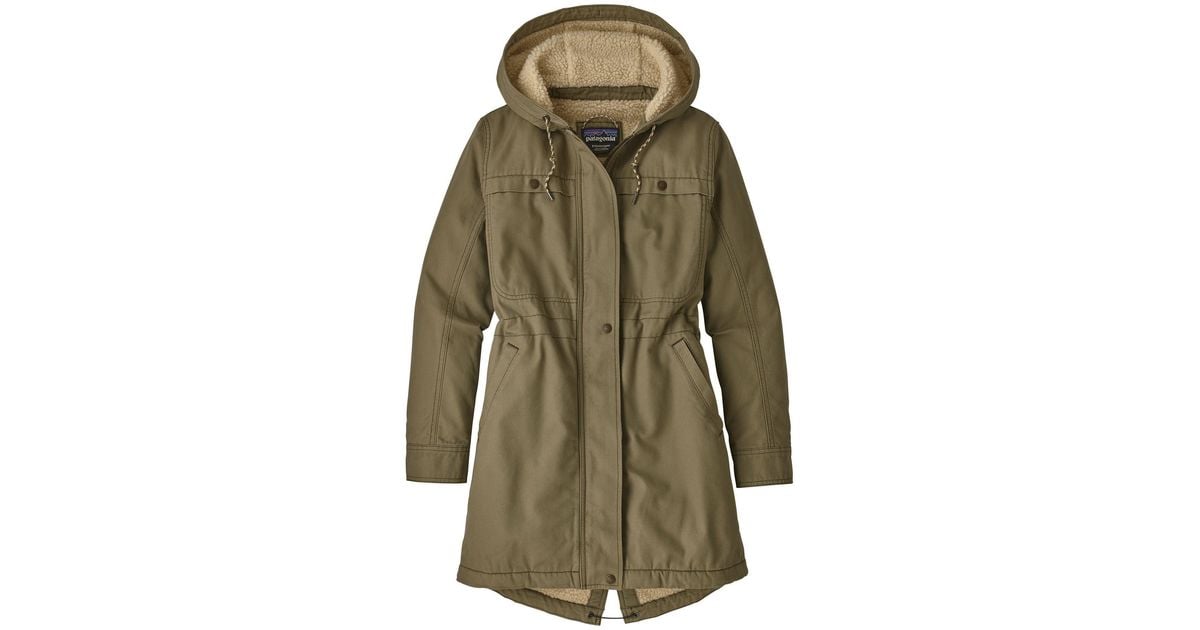 Patagonia women's insulated prairie dawn parka sage khaki sale