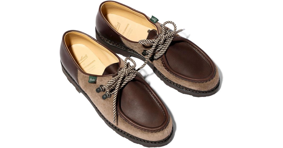 Paraboot X Engineered Garments Michael / Marche Marron-lisse Café/velours Smoky in Brown for Men ...