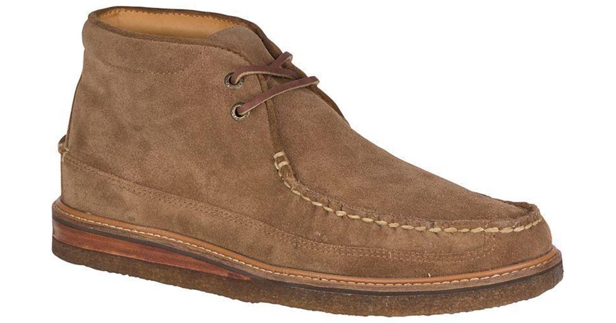 sperry gold crepe chukka
