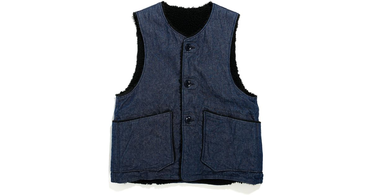 Engineered Garments Over Vest in Blue for Men | Lyst