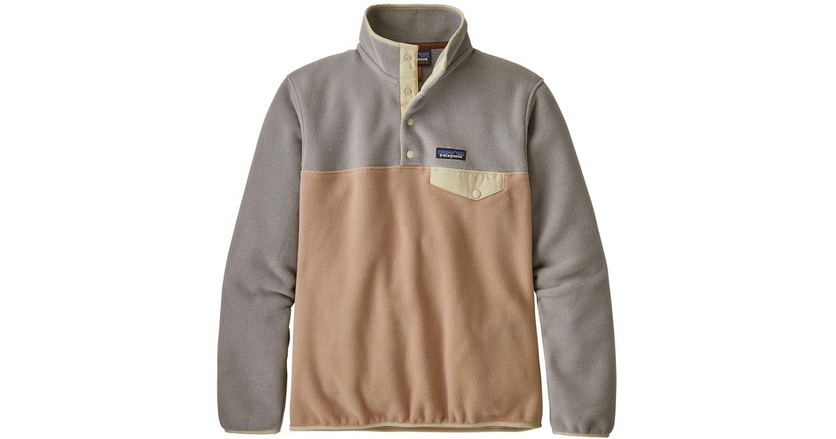 Patagonia Lightweight Synchilla Snap-t Fleece Pullover Rosewater - Lyst