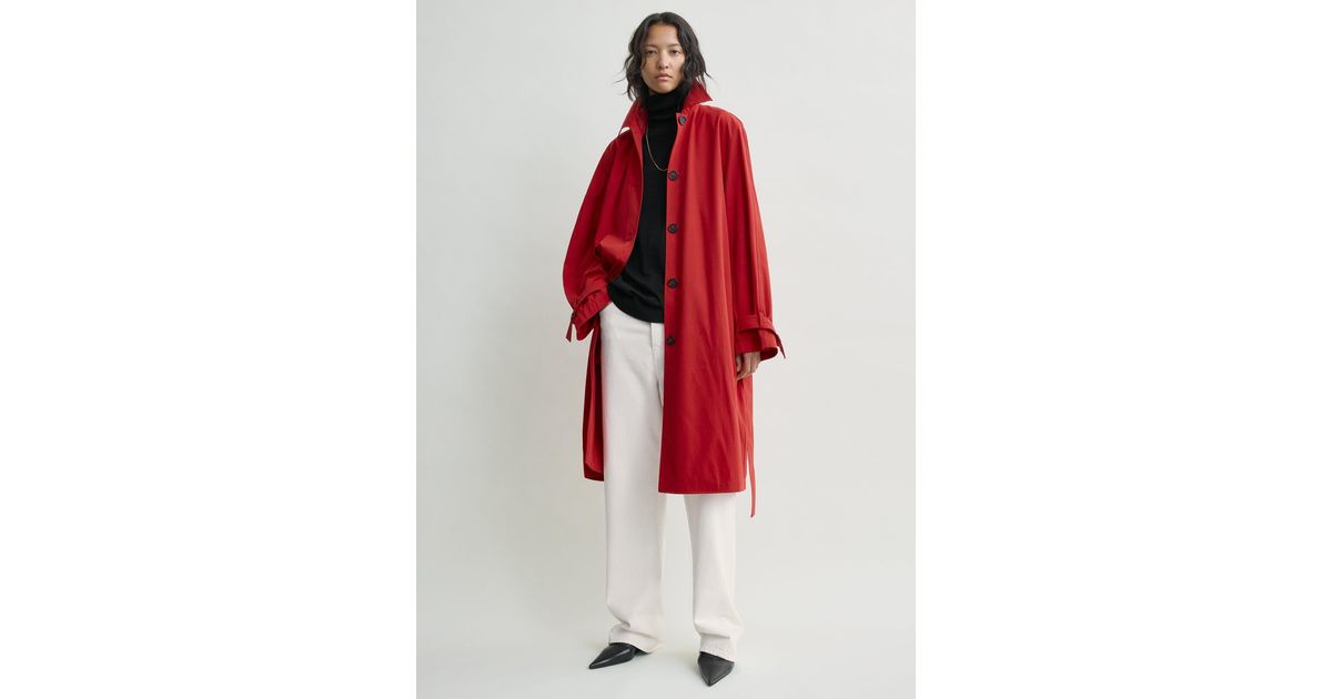 TOTEME Light Spring Trench in Red | Lyst