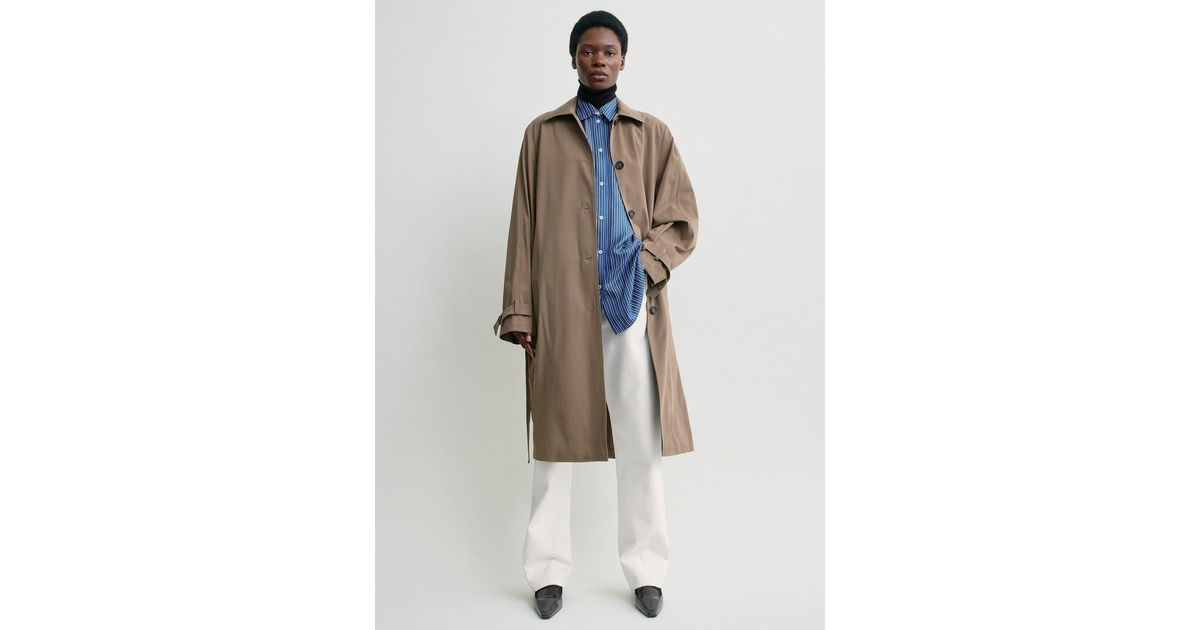 TOTEME Light Spring Trench in White | Lyst UK