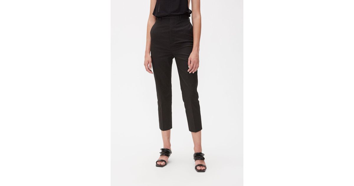 Rick Owens Cotton Bolans Pant in Black - Lyst