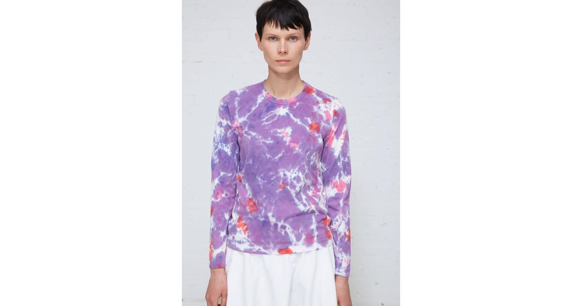 comme des garcons pink tie dye shirt