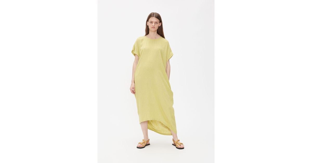 black crane pleated cocoon dress