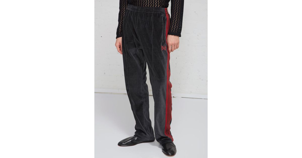 velour track pant
