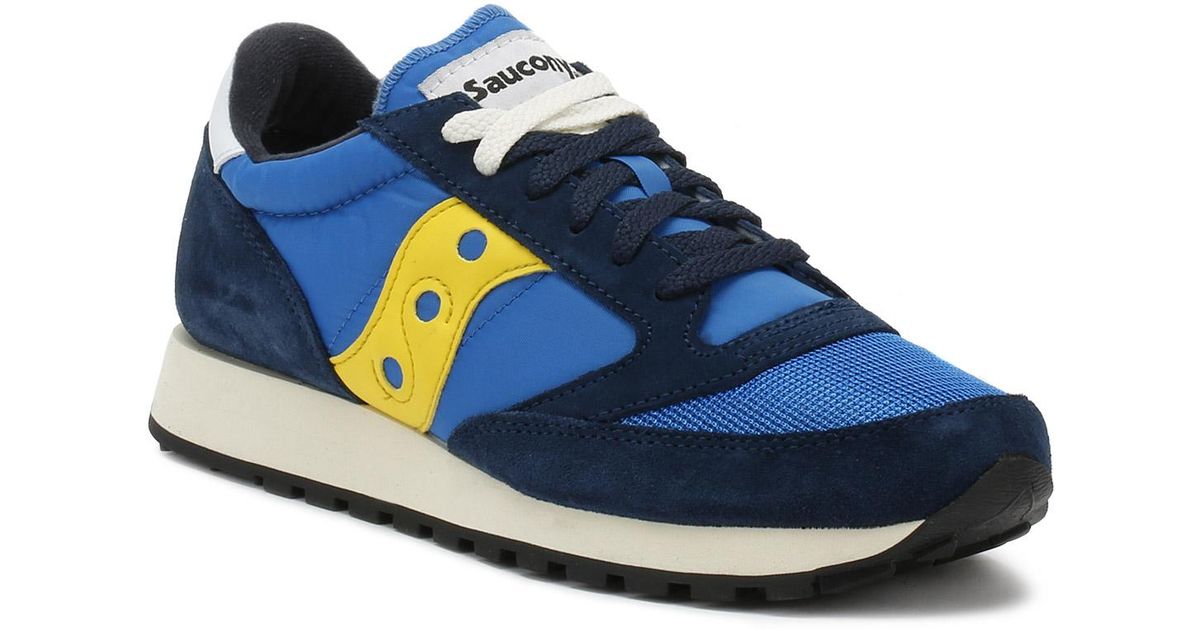 saucony blu e gialle