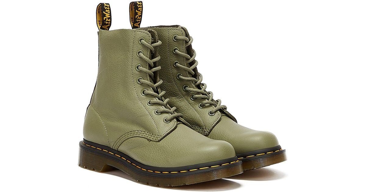 Khaki green hot sale dr martens