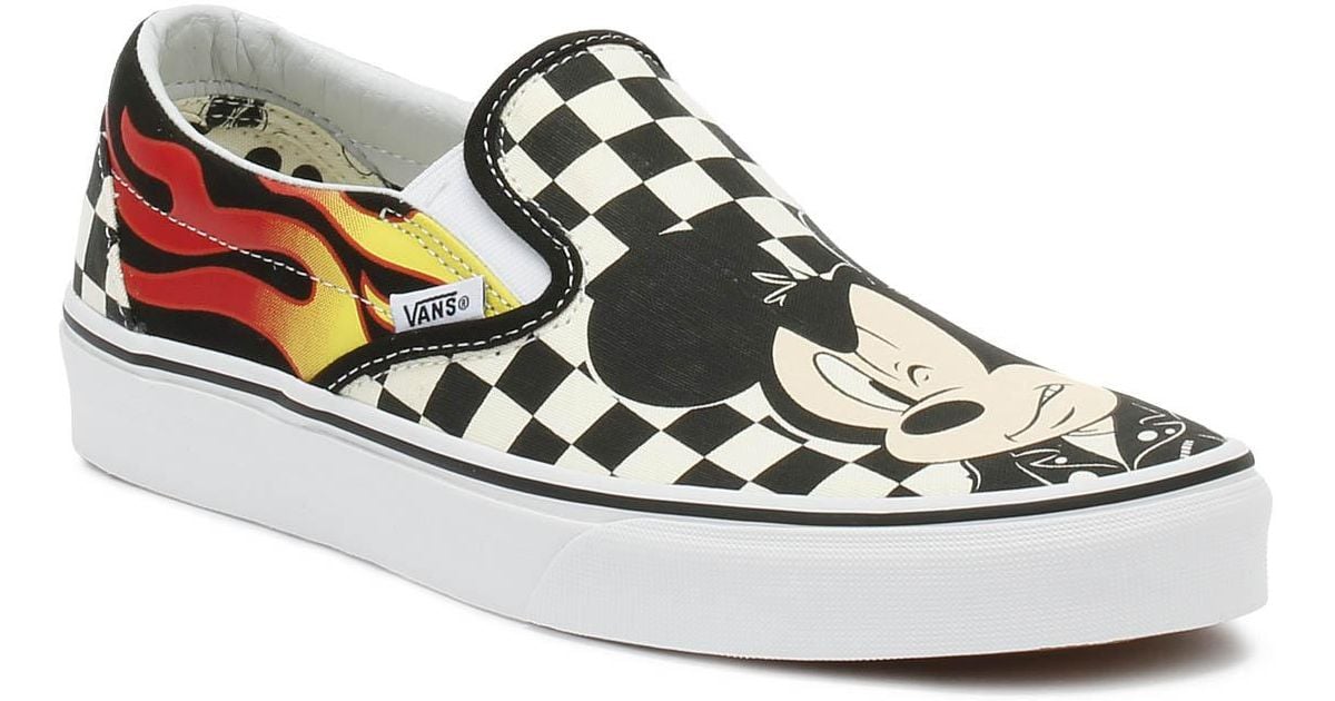 mickey and minnie slip on vans