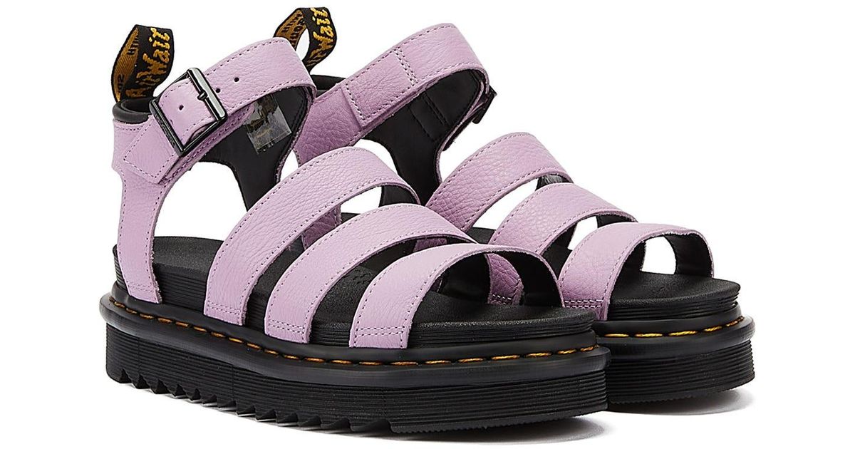 Dr. Martens Blaire Pisa Lilac Sandals in Purple | Lyst UK