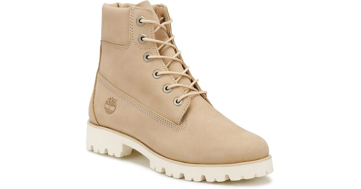 Timberland Rubber Womens Apple Blossom Beige Heritage Lite Boots Women