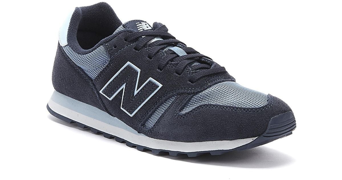 New Balance Suede 373 Womens Navy / Blue Trainers - Lyst