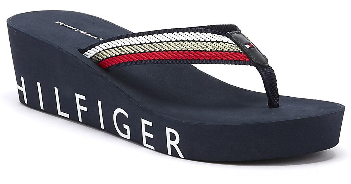 hilfiger denim flip flops