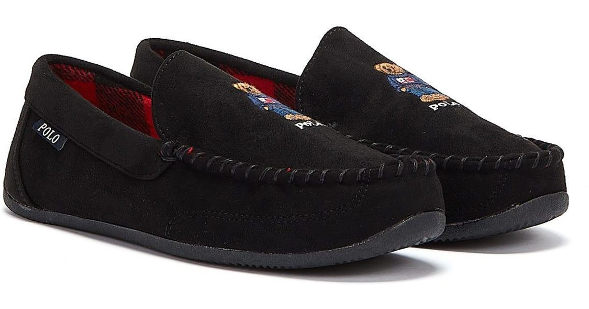polo ralph lauren declan bear slipper