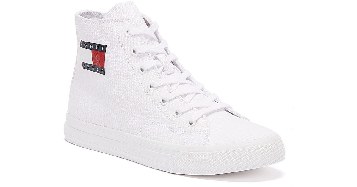 tommy jeans white trainers