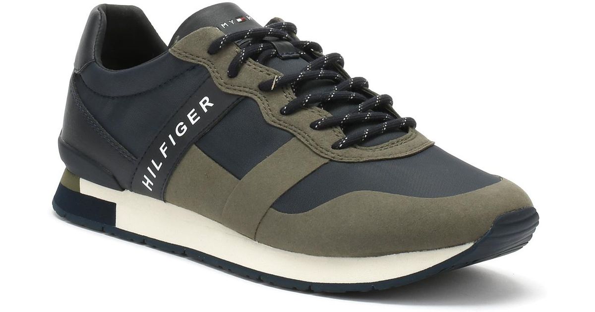 tommy hilfiger green trainers