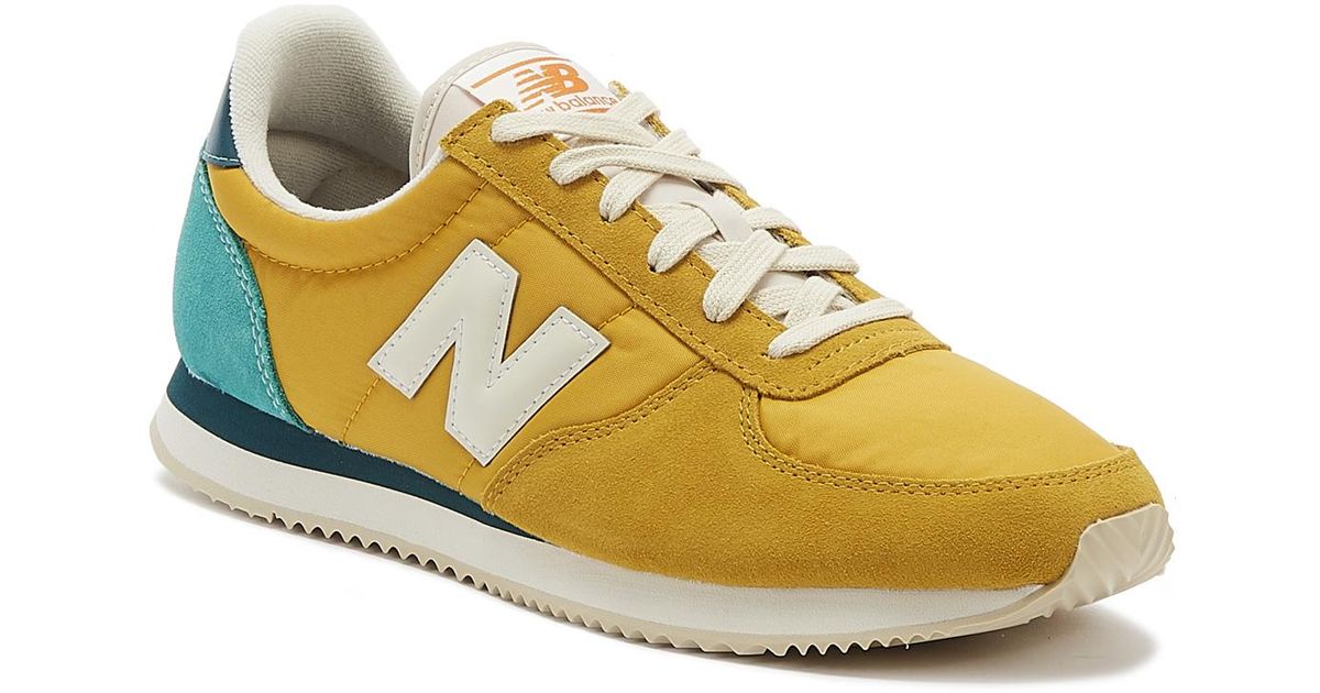 new balance yellow 220 trainers