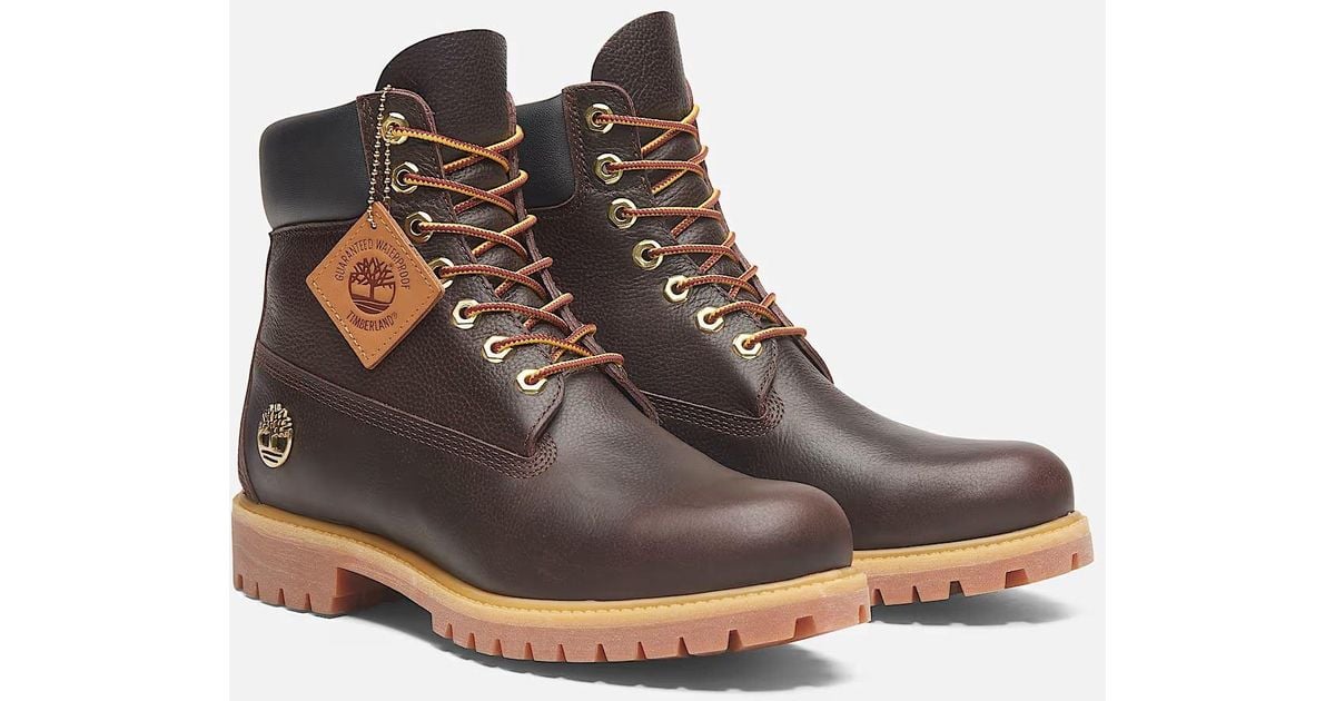 Leather Black And Brown Timberlands Waterproof Boots Timberland