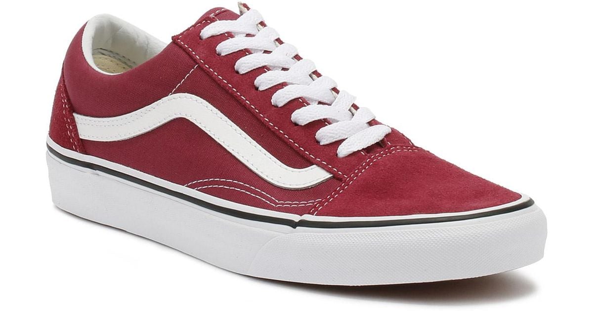 red vans trainers