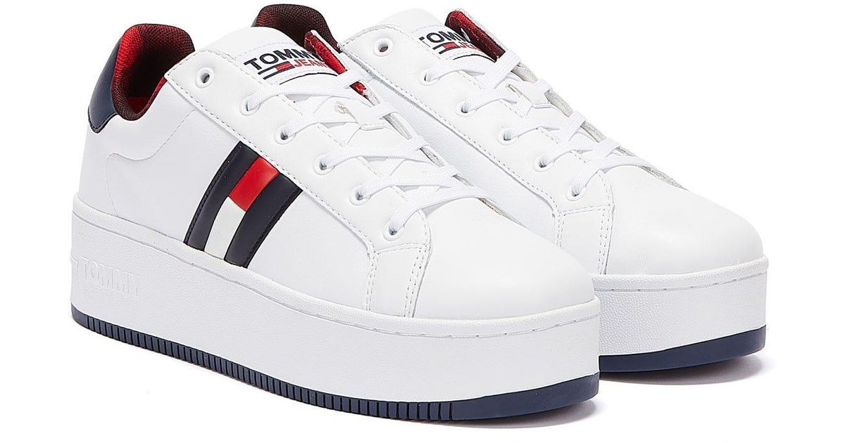 tommy jeans iconic flatform sneaker