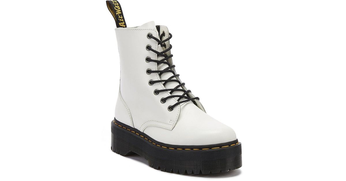 white platform doc martens