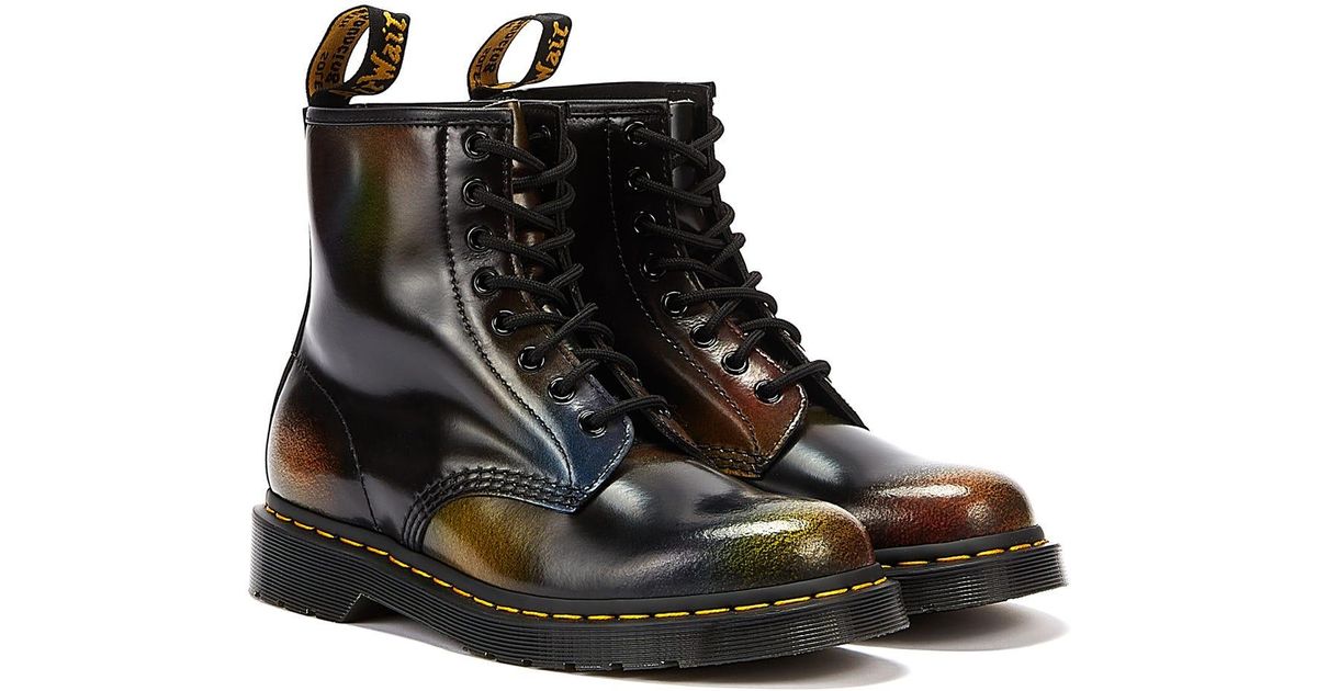 Dr. Martens 1460 Pride Rainbow Rub Off /multi Boots in Black Lyst UK
