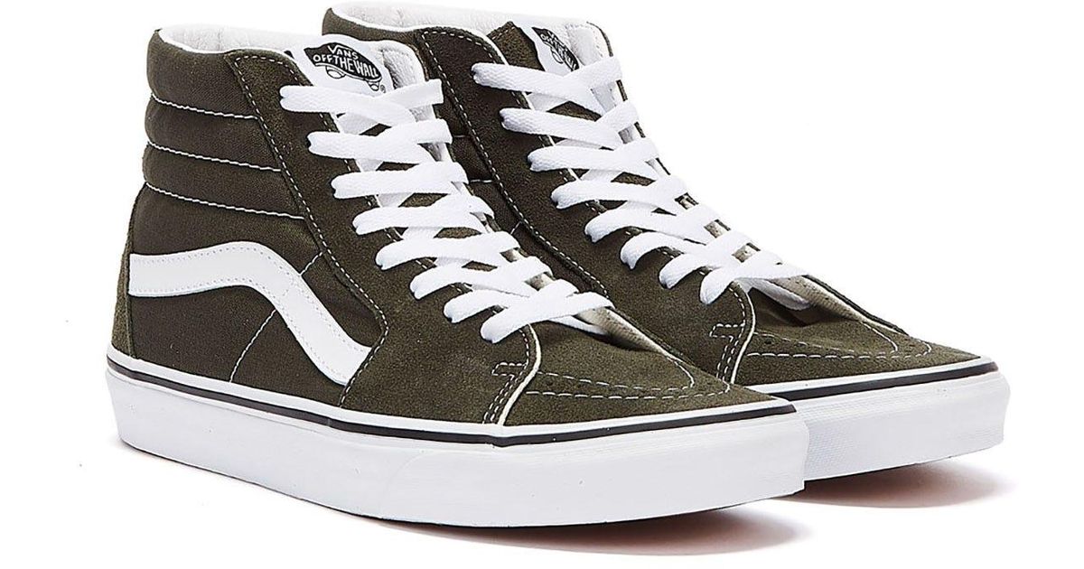 forest green high top vans