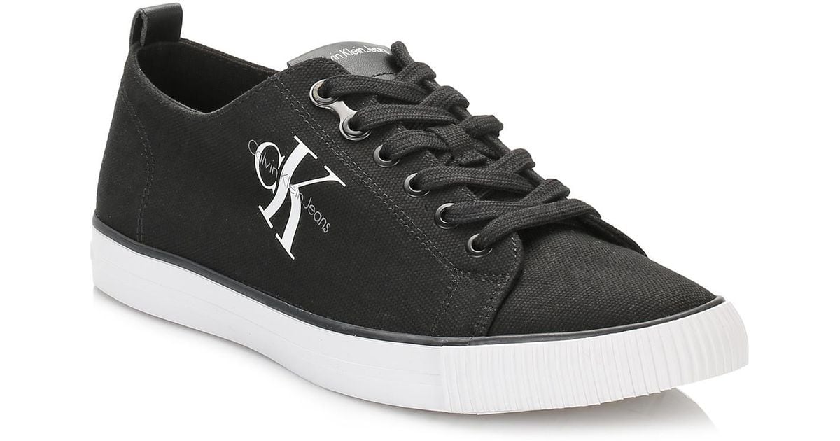 calvin klein canvas trainers