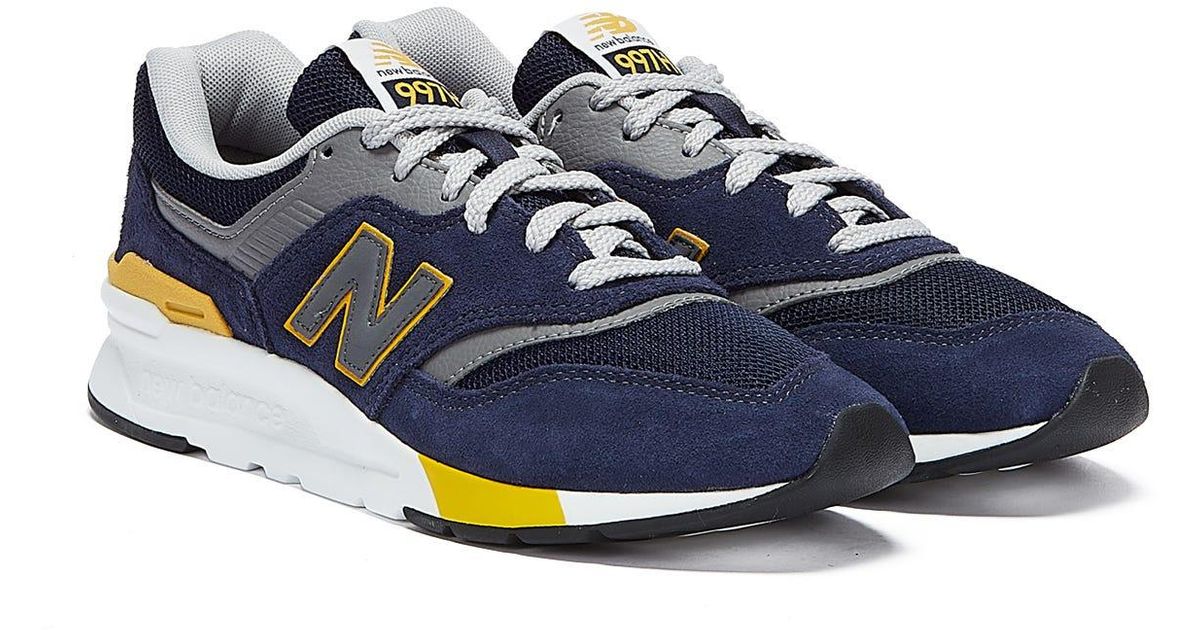New Balance Blue Suede 997h / Mustard Trainers - US Size: 9 - Lyst