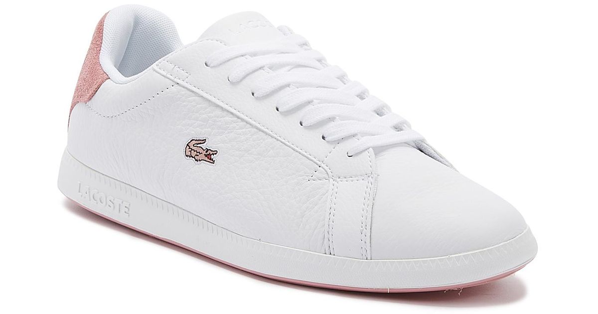 lacoste white sneakers womens