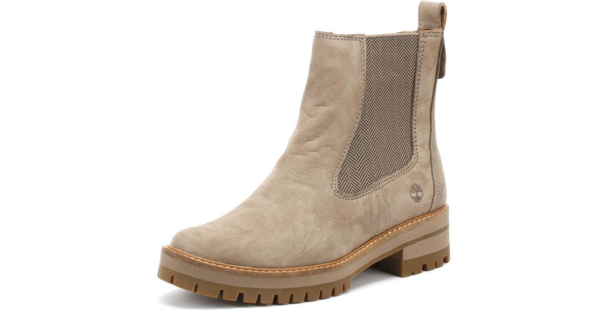 courmayeur valley chelsea boot for women in taupe