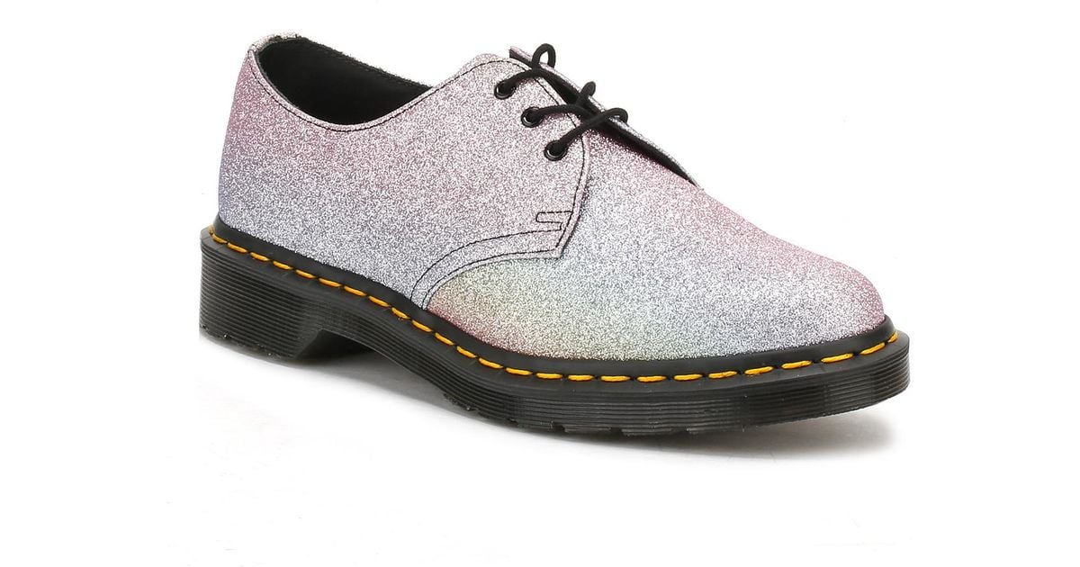 dr martens silver glitter