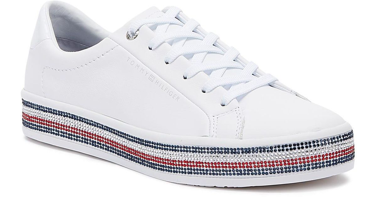 tommy hilfiger rhinestone sneakers