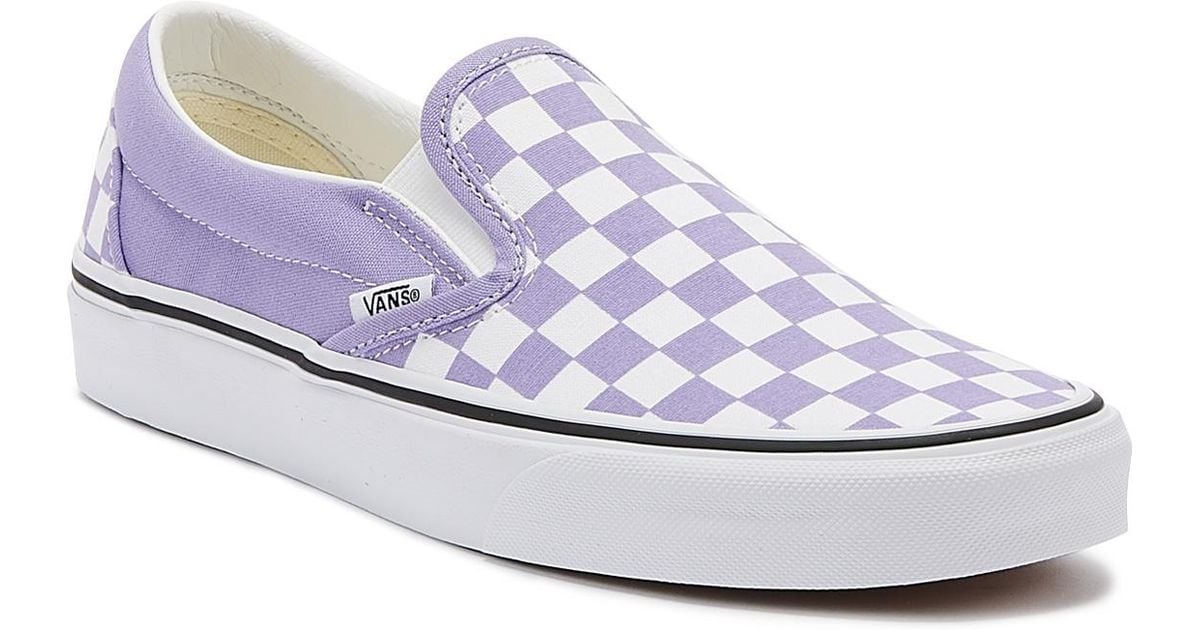 purple slip on sneakers
