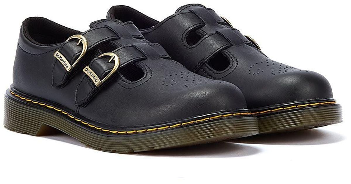 Dr. Martens 8065 Ii Bex Smooth Leather Platform Mary Jane Shoes in