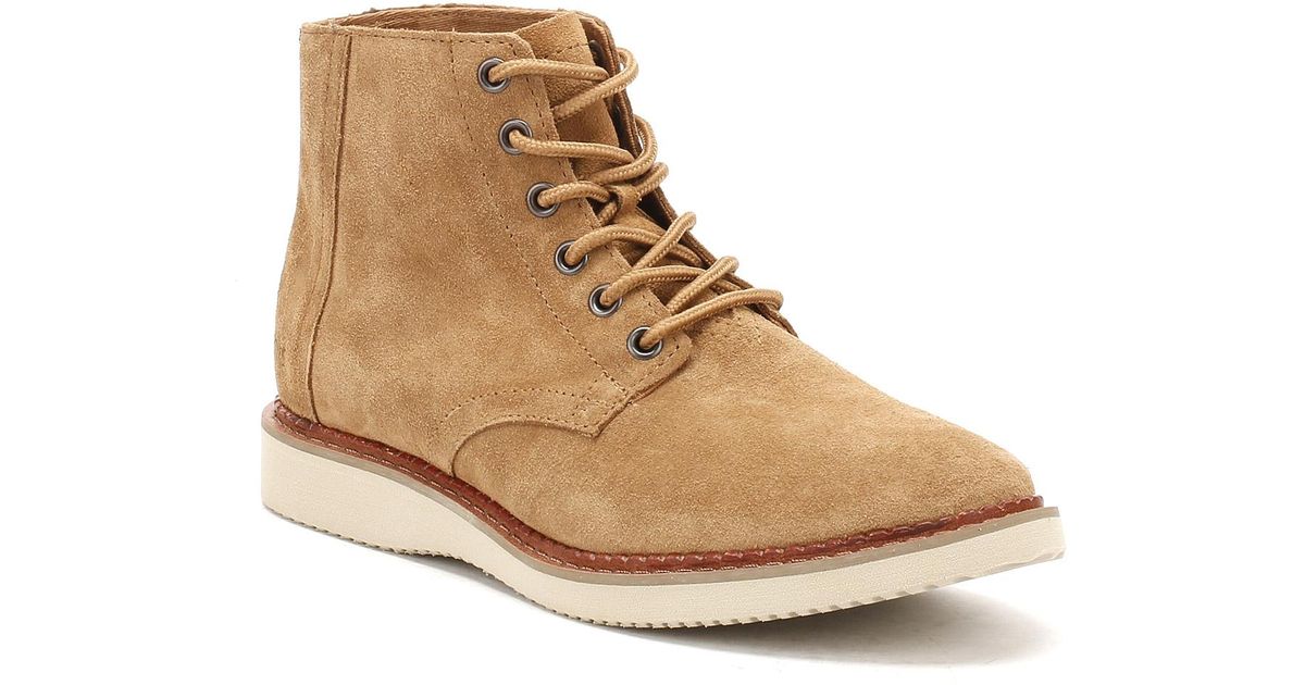 water resistant toffee suede men's porter boots
