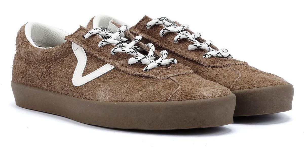 VANS★SPORT LOW★兼用★HAIRY SUEDE TEAK New Vans Sport Low Hairy Suede Teak Brown/Gum Sneakers Low