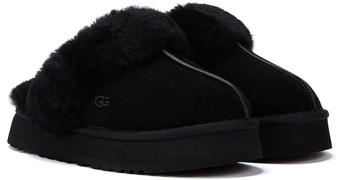 UGG Disquette Slippers in Black | Lyst UK