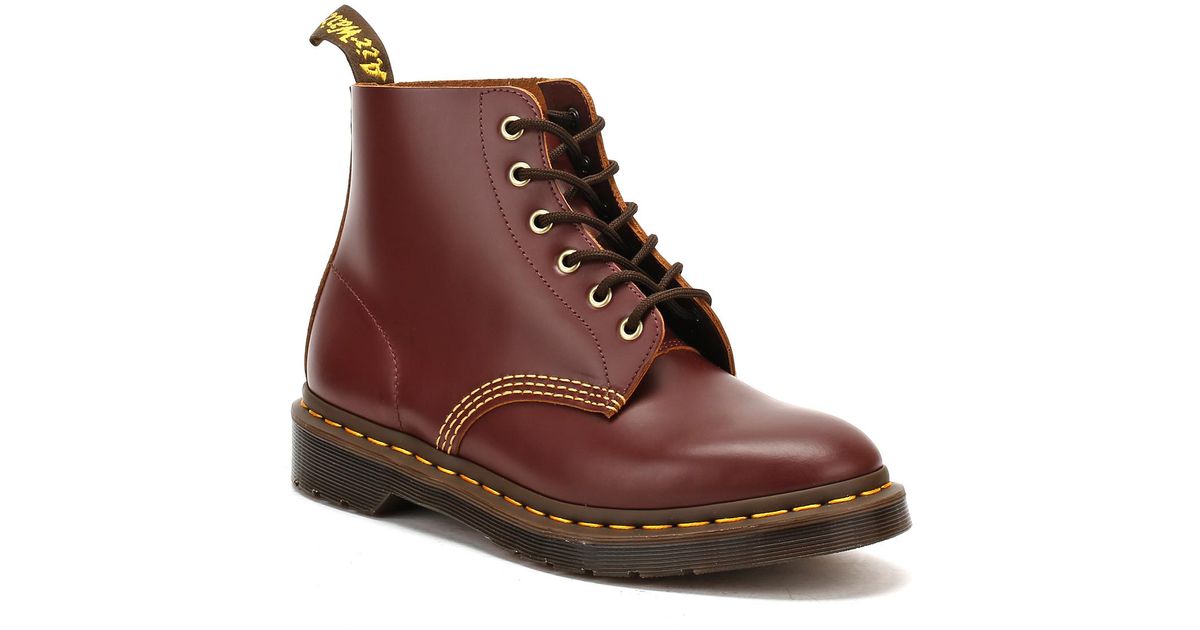 Dr. Martens Dr. Martens Mens Oxblood Archive 101 Vintage Boots in Brown for Men Lyst UK