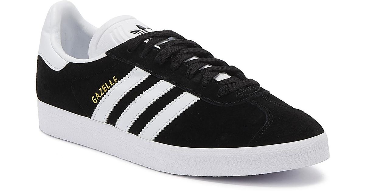 mens all black gazelles