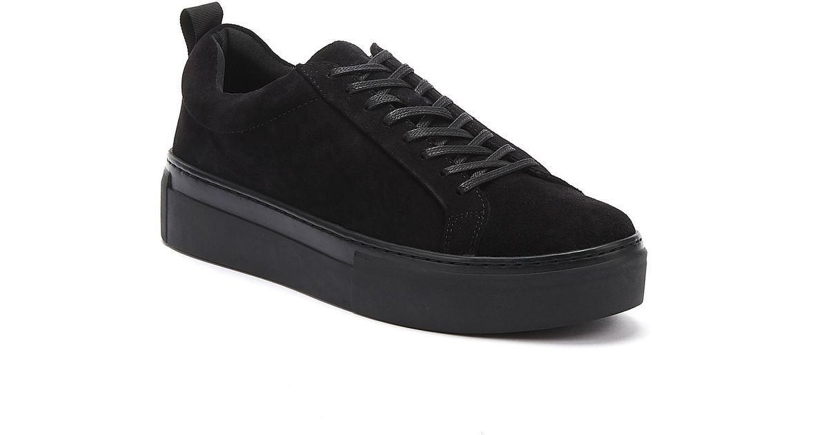 vagabond black platform trainers