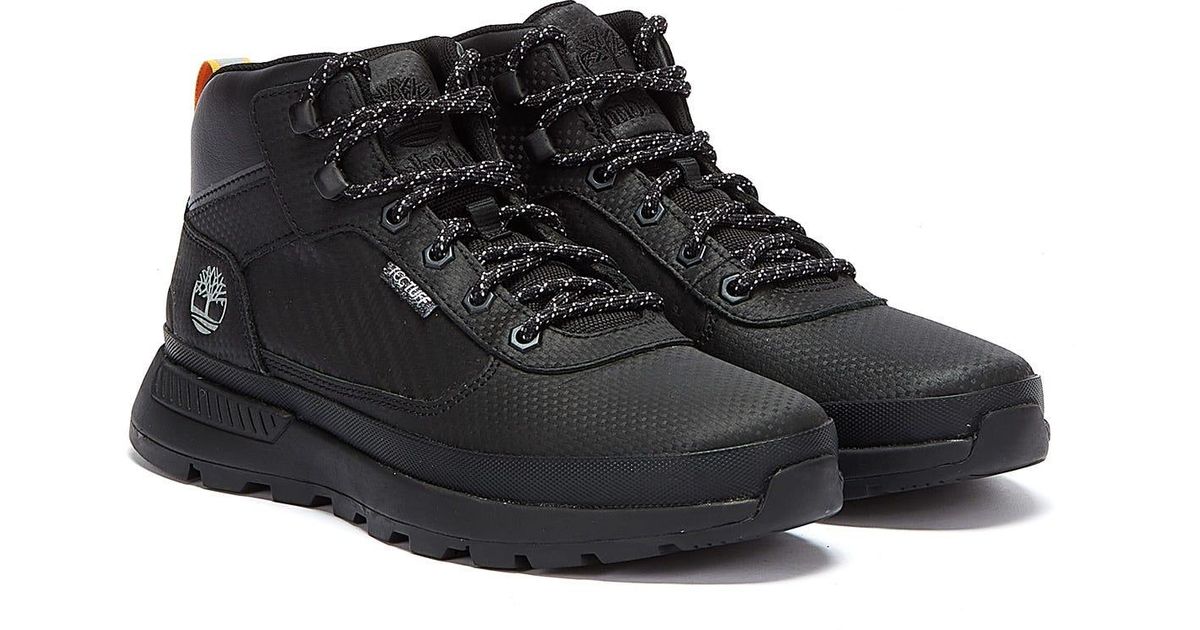 timberland field trekker boots in black