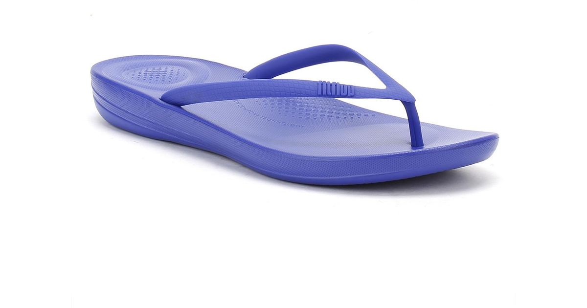 women's royal blue flip flops