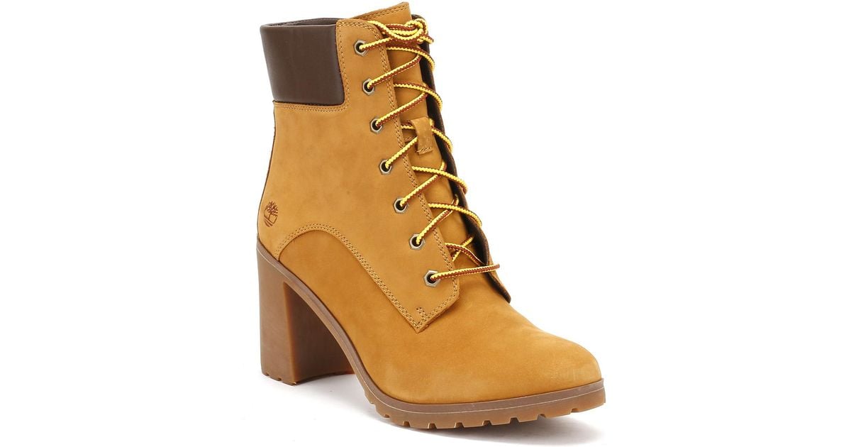 allington 6 inch boot for women in yellow