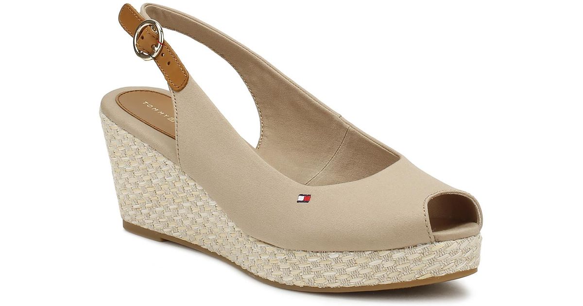 tommy hilfiger cobblestone wedges