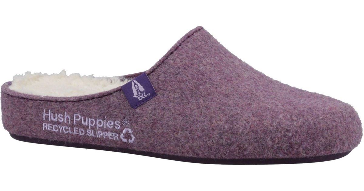 Hush Puppies The Good 90 Recycled Rpet Polyester Women s Slippers in Purple Lyst UK