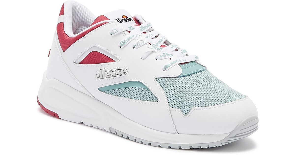 ellesse contest leather trainers