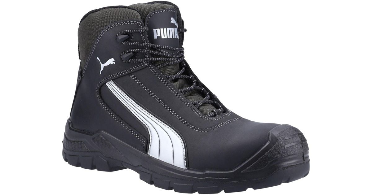 PUMA Cascades Mid Leather Safety Boots in Blue Lyst UK