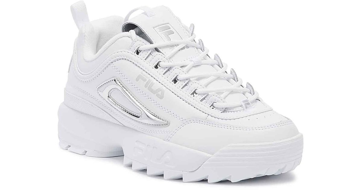 fila silver trainers